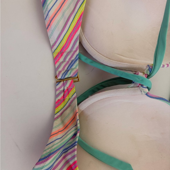 Colorful Striped Bikini Top - Picture 4 of 4